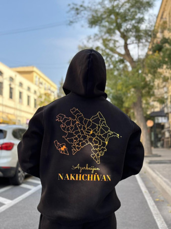 Azərbaycan Xəritə Dizaynlı Hoody – Fərdi Hazırlama İmkanı